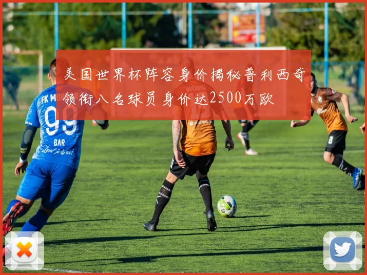 美国世界杯阵容身价揭秘普利西奇领衔八名球员身价达2500万欧
